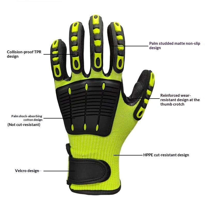 1 Pair Cut & Impact Resistant  - Work Glove Impact ulasan dan harga