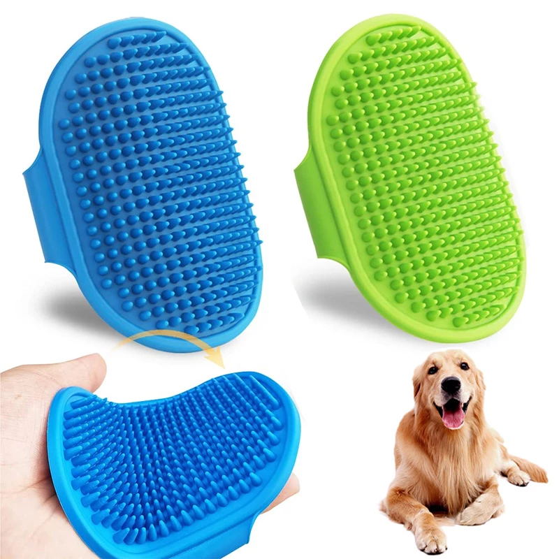 Pet Cleaning Brush Dog Cats Ba - Rubber Glove Cleaning ulasan dan harga