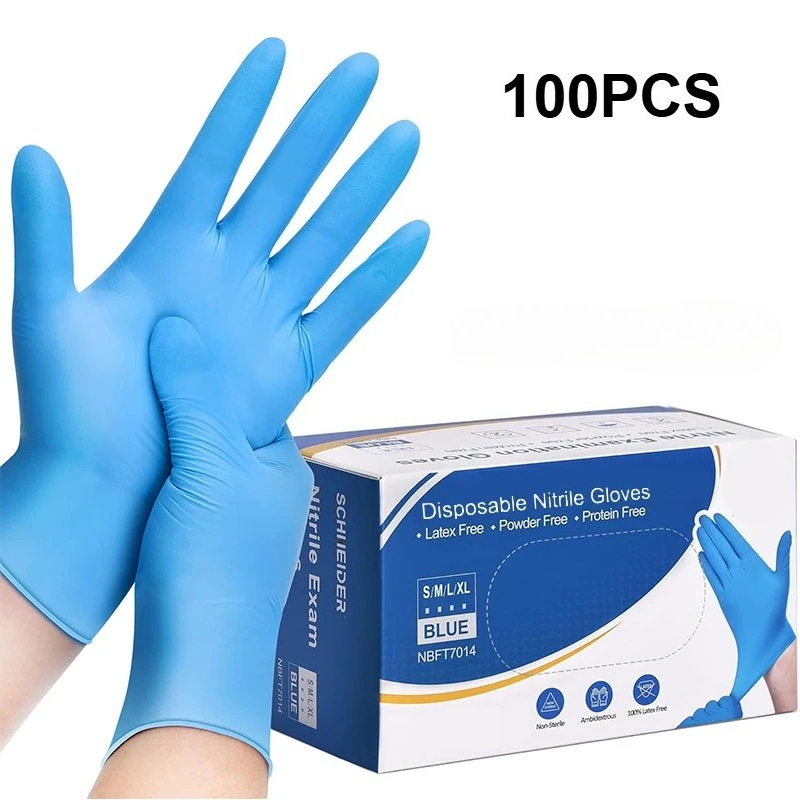 100PCS Blue Nitrile Disposable - Nitrile Mechanic Glove ulasan dan harga