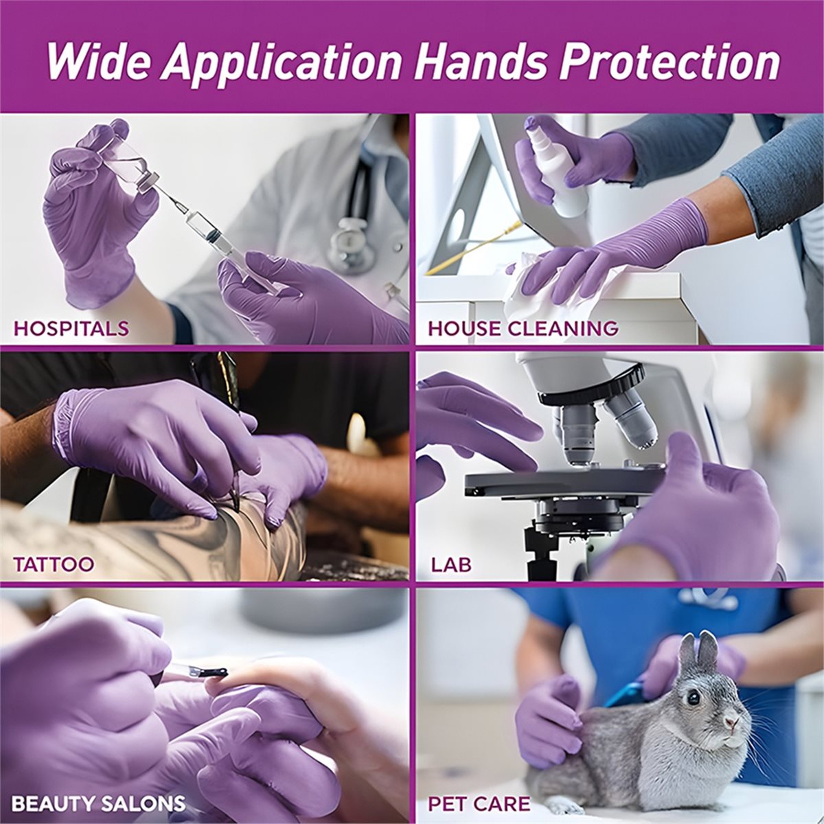 A78I 100pcs Nitrile Exam Glove - Exam Glove Nitrile ulasan dan harga