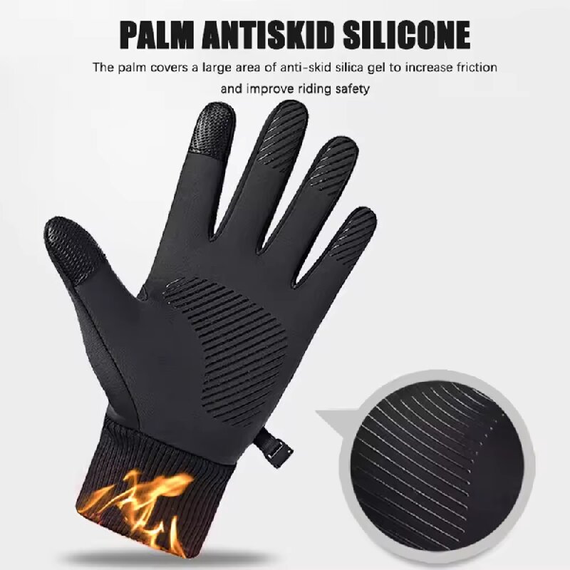 Black Winter Warm Full Fingers - Ski Glove Waterproof ulasan dan harga