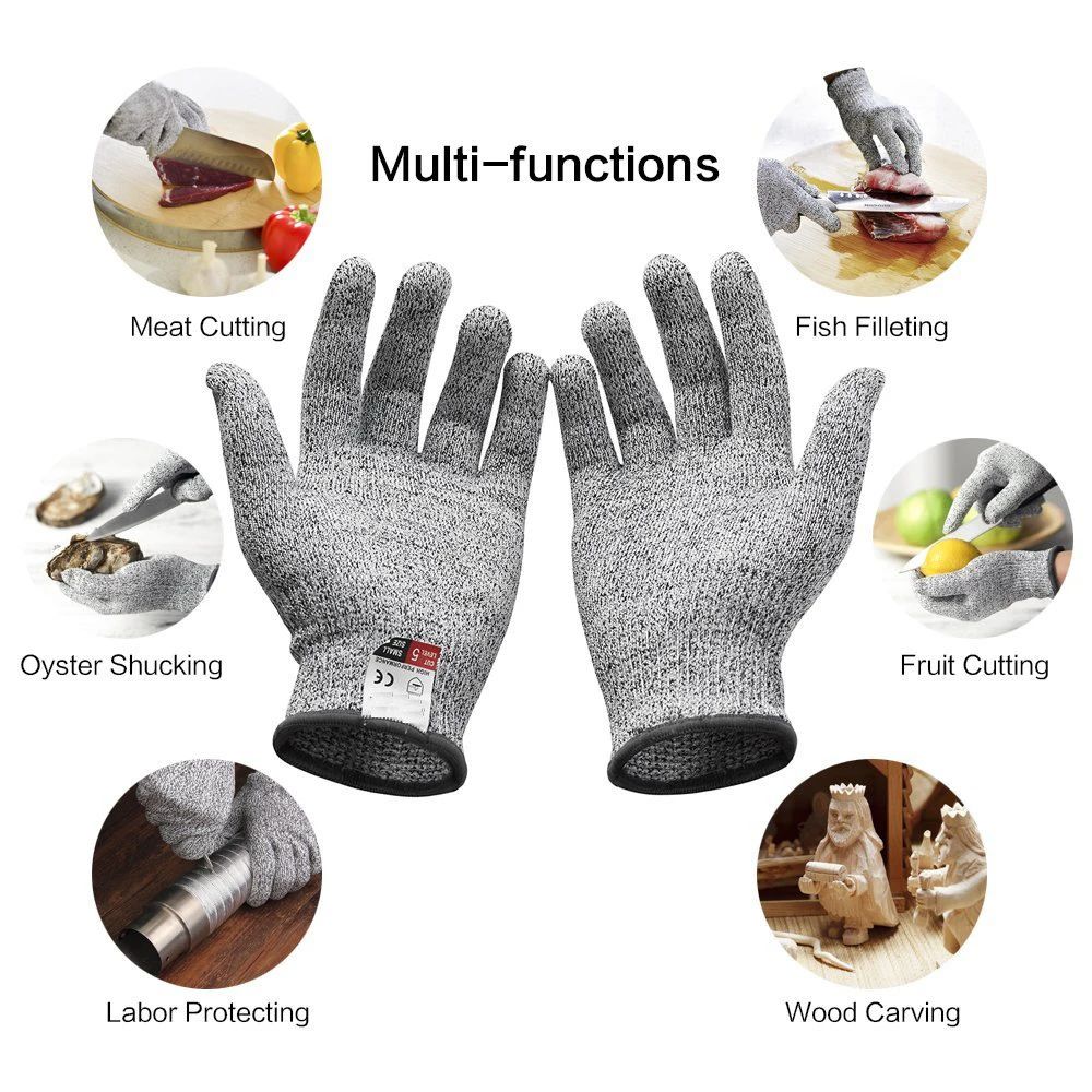 Level 5 HPPE Anti-Cut Gloves K - Cut Resistant Glove ulasan dan harga
