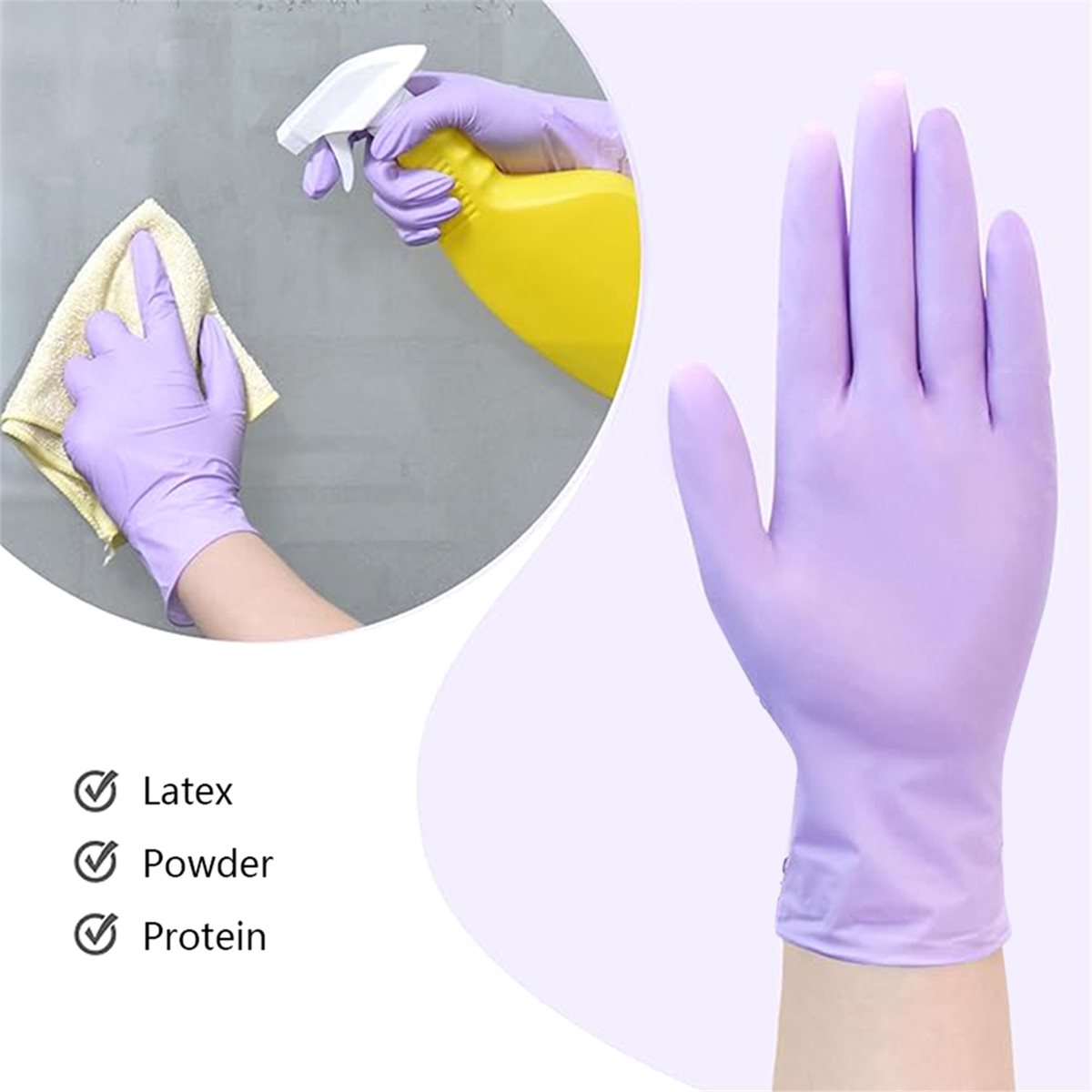 High Quality 100pcs Nitrile Ex - Exam Glove Nitrile ulasan dan harga