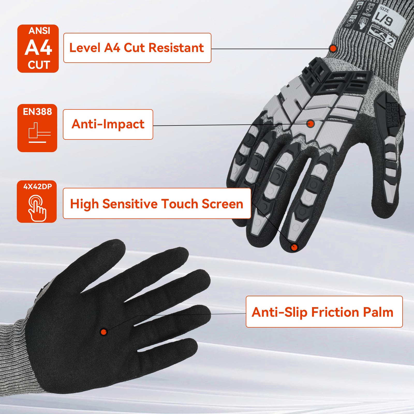 Anti-Impact Gloves With Cut-Re - Cut Resistant Glove ulasan dan harga