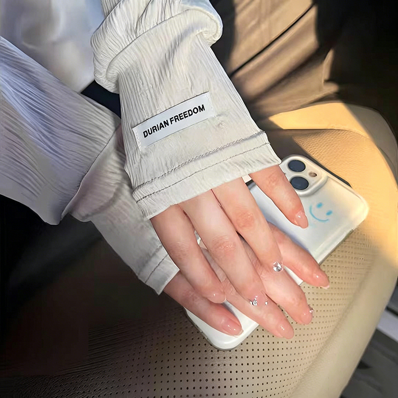 Summer Loose Ice Silk Uv Prote - Fingerless Glove Knit ulasan dan harga