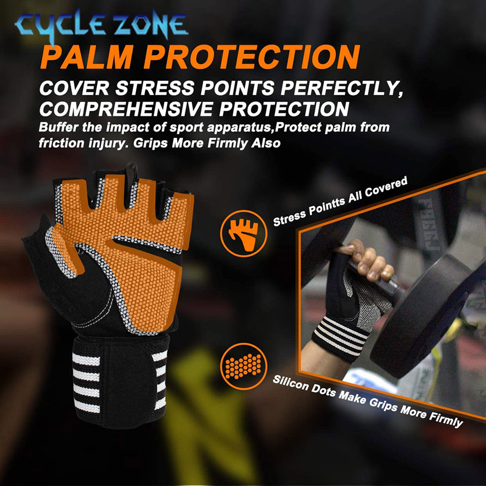 1 Pair Half Finger Gym Fitness - Workout Glove Gym ulasan dan harga