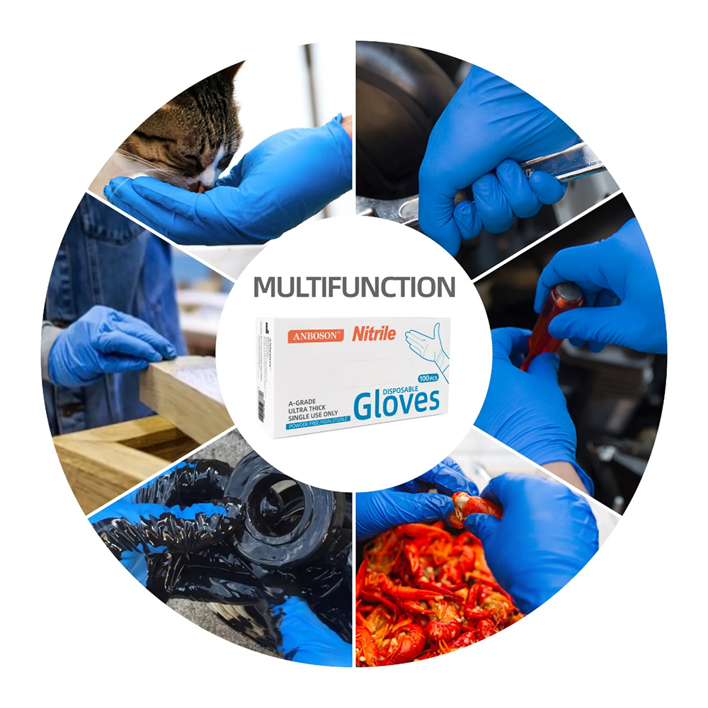 Nitrile Exam Gloves-Blue Latex - Exam Glove Nitrile ulasan dan harga