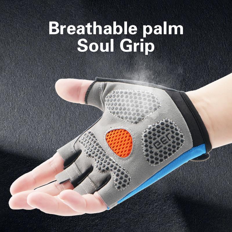 Unisex Half Finger Cycling Glo - Workout Glove Gym ulasan dan harga