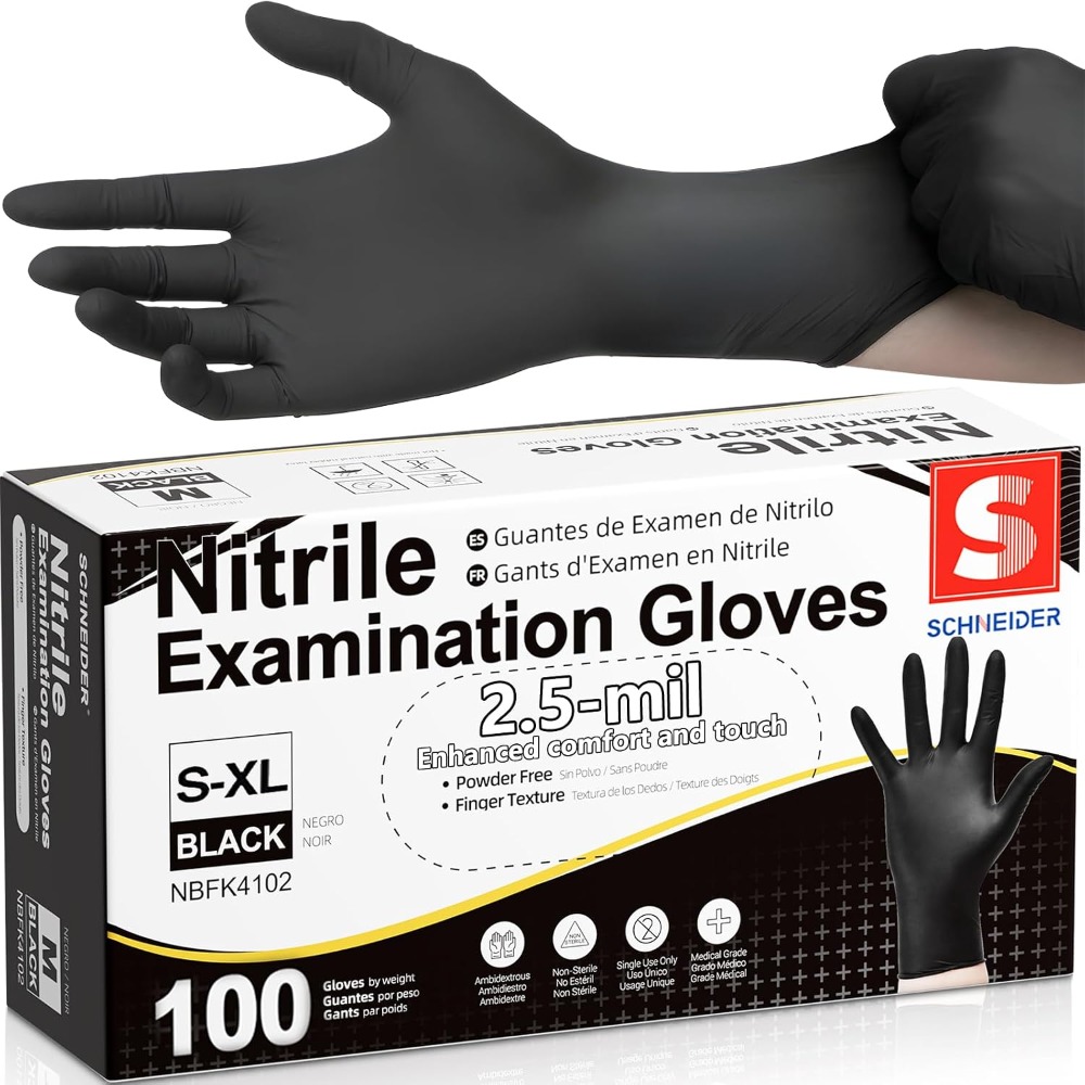 Medical Exam Disposable Black  - Exam Glove Nitrile ulasan dan harga