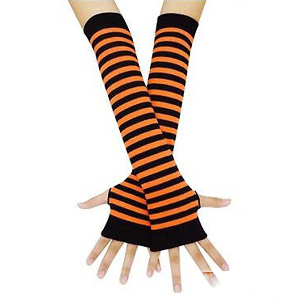 Women Girls Arm Cover Long Sle - Fingerless Glove Knit ulasan dan harga