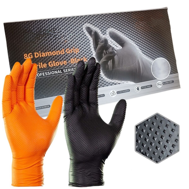8Mil Thick Heavy Duty Safety W - Nitrile Mechanic Glove ulasan dan harga